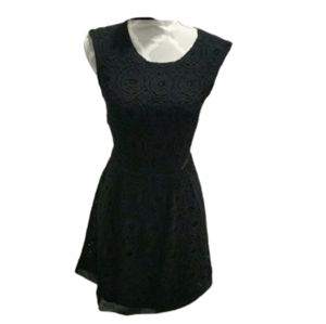 UO Kimchi blue black lace and crocheted type dress